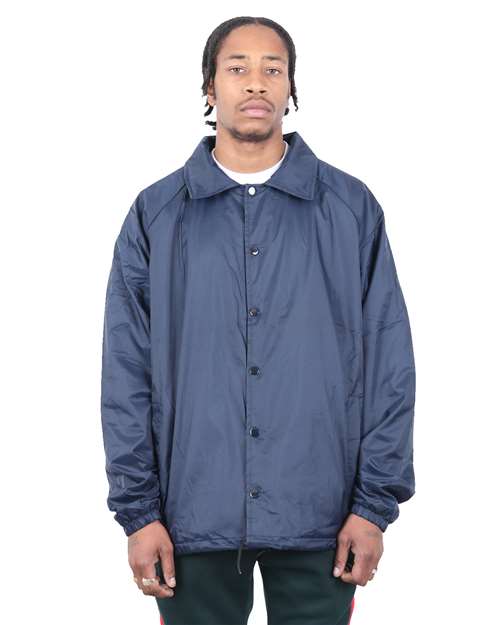 Unisex Coaches Jacket - Navy Front