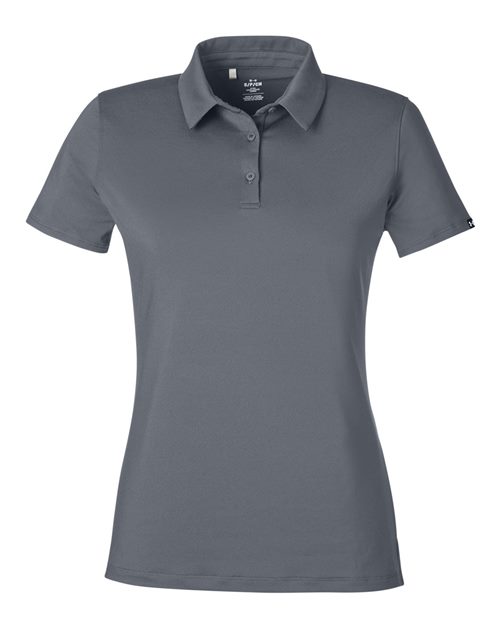 Women's Recycled Polo - Castlerock/ White Front