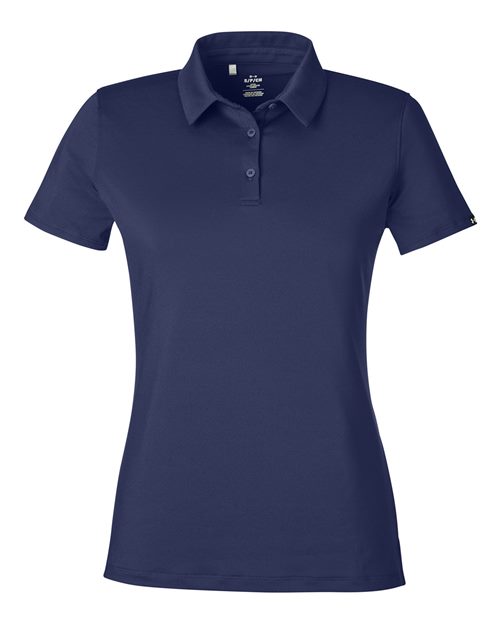 Women's Recycled Polo - Midnight Navy/ White Front