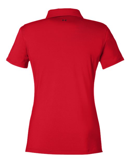 Women's Recycled Polo - Red/ White Back