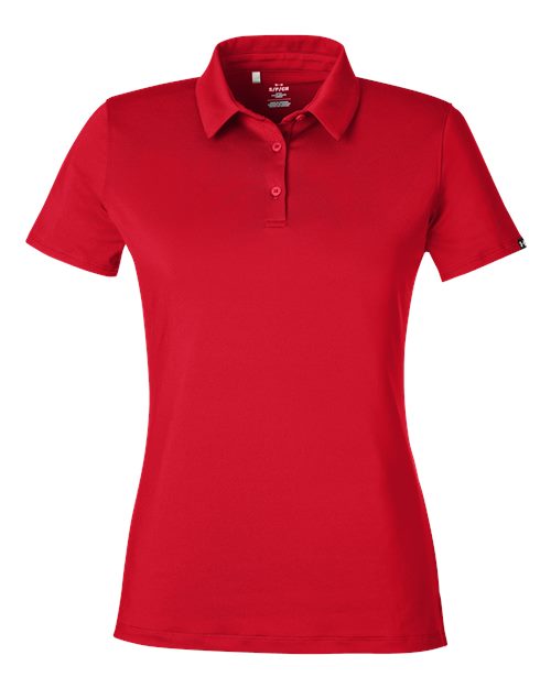 Women's Recycled Polo - Red/ White Front