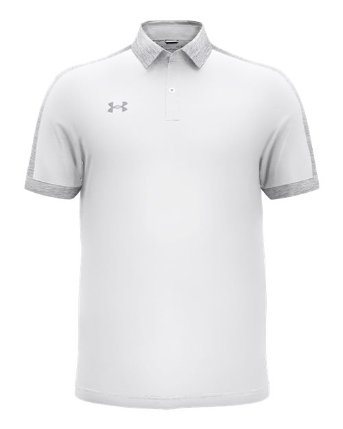 Men's Trophy Level Polo - White/ Mod Grey Front