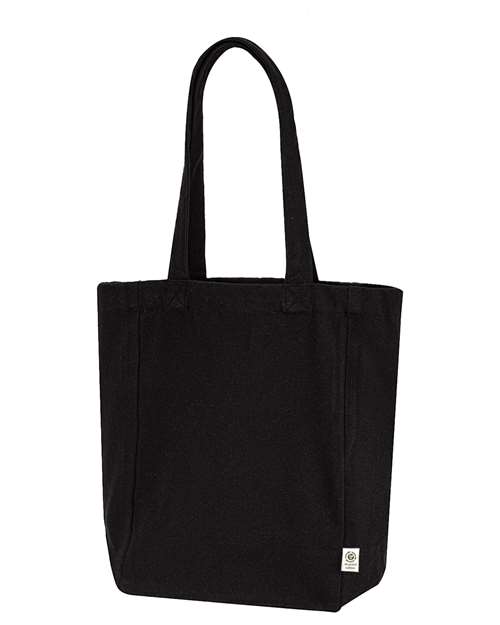 Reclaimist Fiber Bookish Tote - Black Front