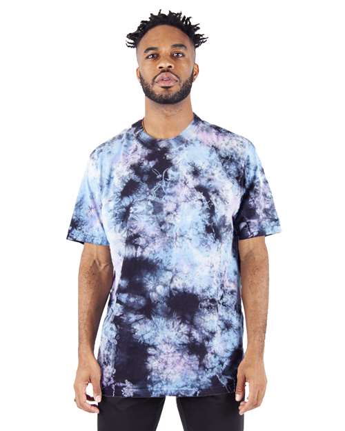 Unisex Max Heavyweight Tie-Dyed T-Shirt - Milky Way Front
