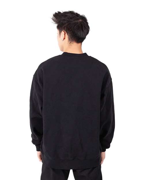 Unisex Los Angeles Garment-Dyed Crewneck Sweatshirt - Black Back