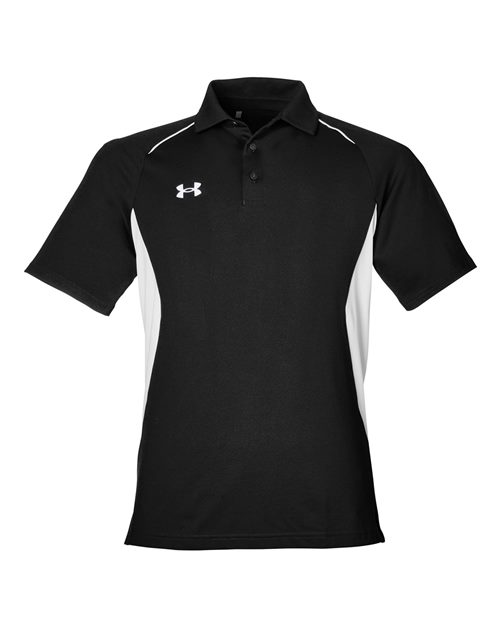 Men's Title Polo 2.0 - Black/ White Front