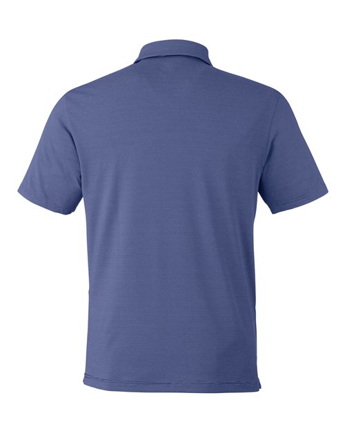 Men's Destin Drive Striped Performance Polo - Royal/ White Back