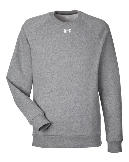Men's Rival Fleece Crewneck Sweatshirt - CS Grey Light Heather/ White Front
