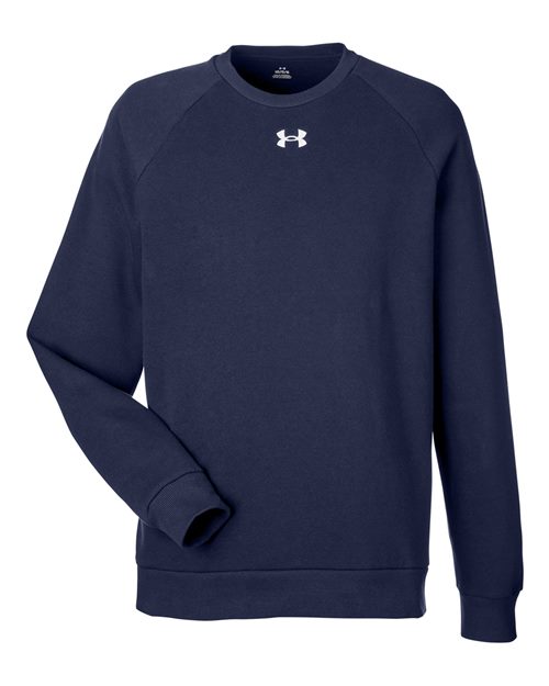 Men's Rival Fleece Crewneck Sweatshirt - Midnight Navy/ White Front