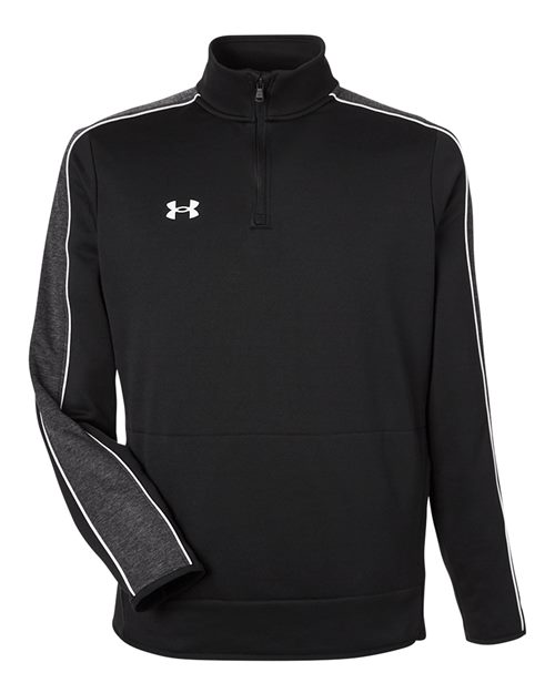 Men's Command 2.0 Quarter-Zip Pullover - Black/ White Front