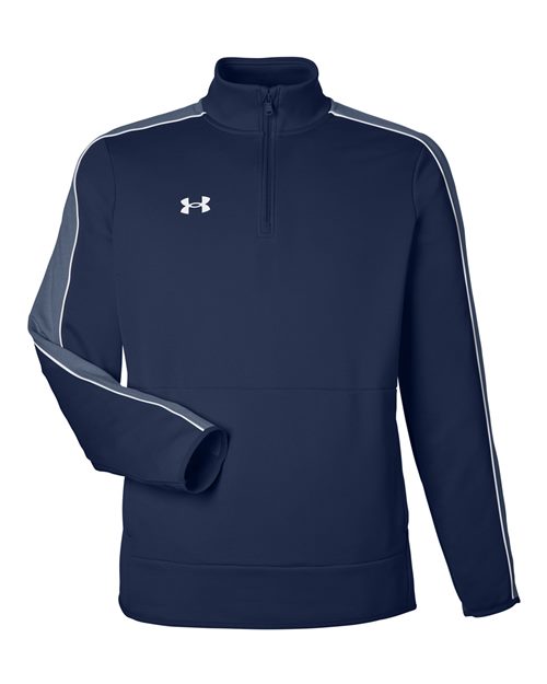 Men's Command 2.0 Quarter-Zip Pullover - Midnight Navy/ White Front