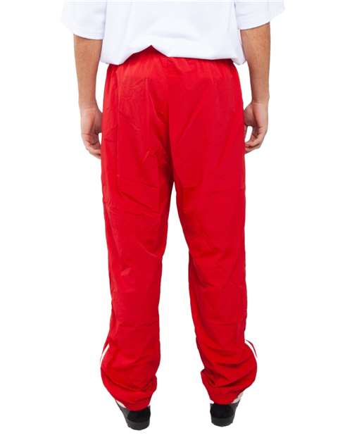 Unisex Nylon Track Pants - Red Back
