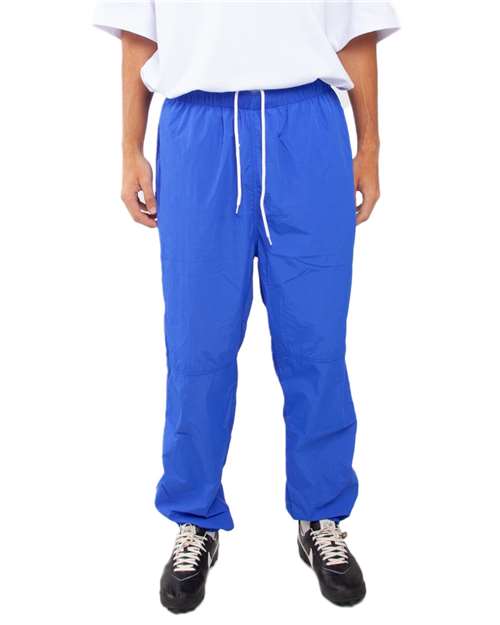Unisex Nylon Track Pants - Royal Front