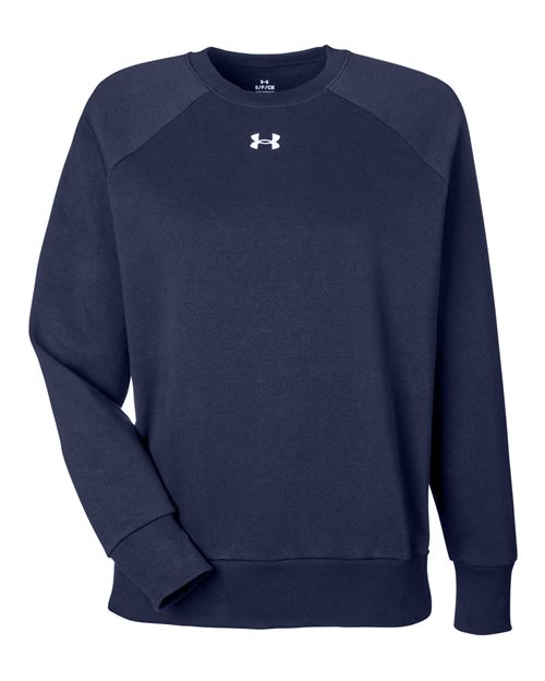 Women's Rival Fleece Crewneck Sweatshirt - Midnight Navy/ White Front