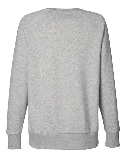 Women's Rival Fleece Crewneck Sweatshirt - Mod Grey Light Heather/ White Back