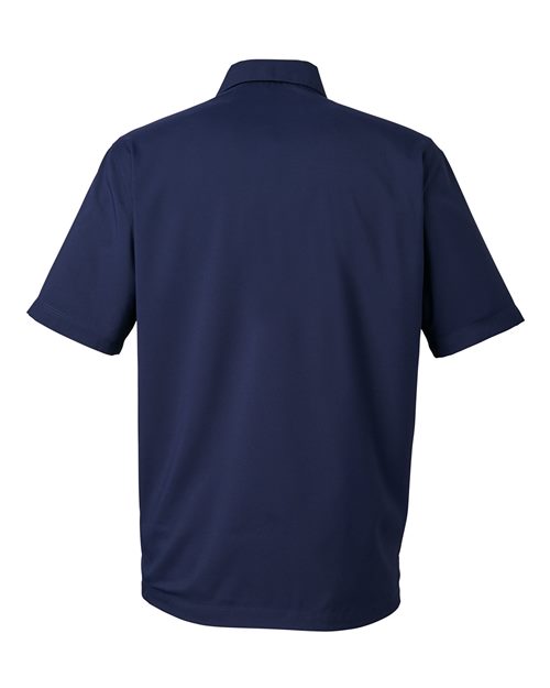 Men's Motivate Coach Woven Shirt - Midnight Navy/ White Back