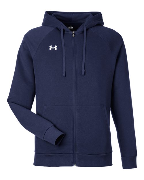 Men's Rival Fleece Full-Zip - Midnight Navy/ White Front