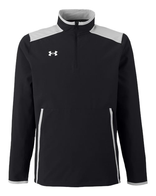 Men's Motivate 3.0 Quarter-Zip Pullover - Black/ Mod Grey/ White Front