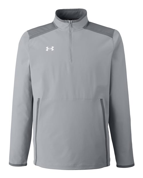 Men's Motivate 3.0 Quarter-Zip Pullover - Mod Grey/ White Front