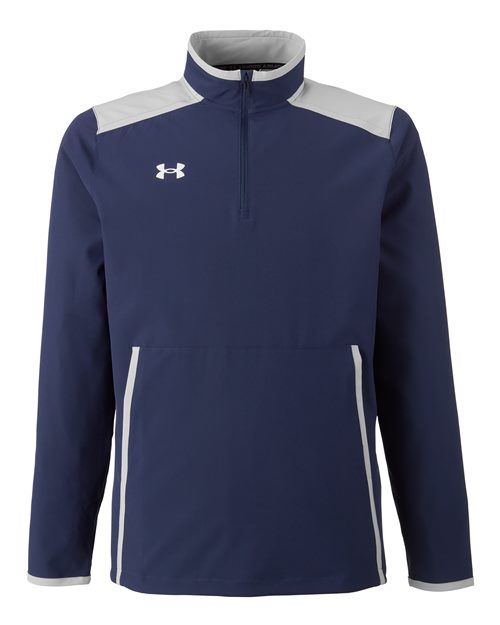 Men's Motivate 3.0 Quarter-Zip Pullover - Midnight Navy/ White Front
