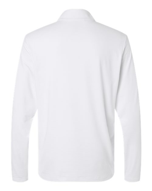 Men's Textured Stripe Quarter-Zip Pullover - White Back