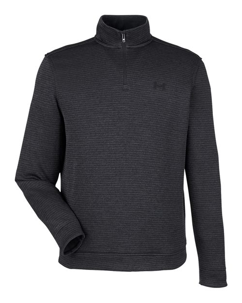 Men's Storm Sweater Fleece Quarter-Zip Pullover - Black/ Black_001 Front