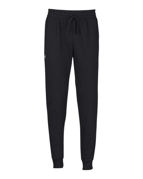 Unisex Rival Fleece Joggers - Black/ White Front