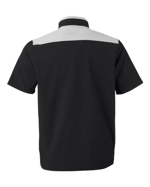 Men's Motivate 3.0 Short Sleeve Half-Zip - Black/ Mod Grey/ White Back
