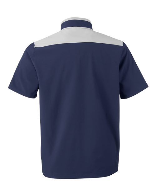 Men's Motivate 3.0 Short Sleeve Half-Zip - Midnight Navy/ White Back