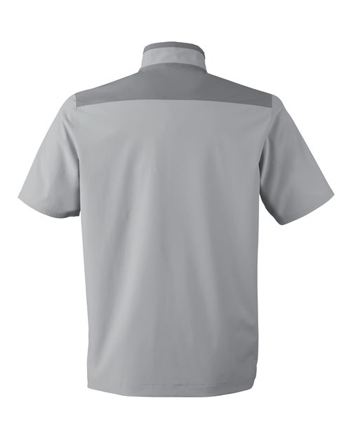 Men's Motivate 3.0 Short Sleeve Half-Zip - Mod Grey/ White Back