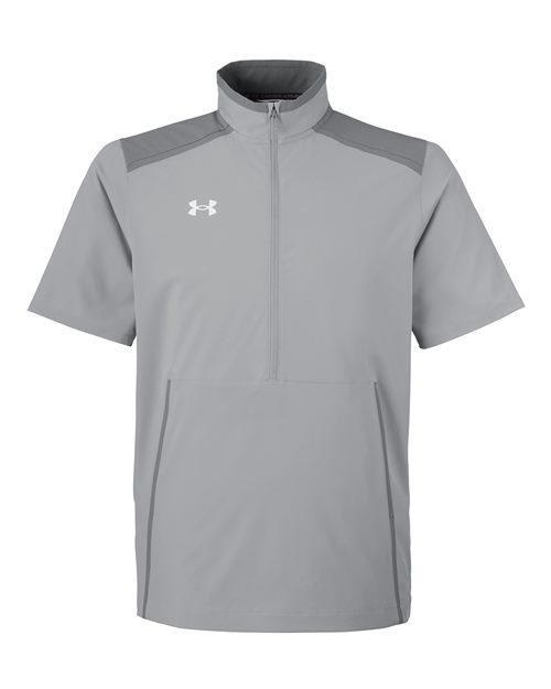 Men's Motivate 3.0 Short Sleeve Half-Zip - Mod Grey/ White Front