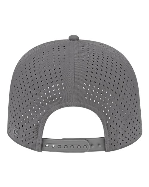 Premium Water-Resistant Perforated Cap - Charcoal Back