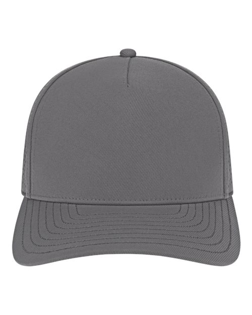 Premium Water-Resistant Perforated Cap - Charcoal Front