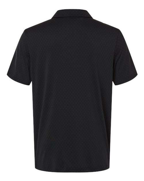 Men's 4-Way Stretch Printed Polo - Carbon Back