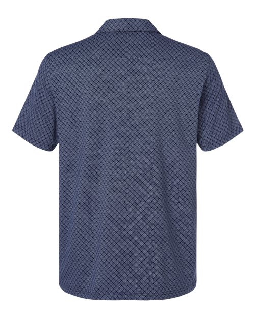 Men's 4-Way Stretch Printed Polo - Collegiate Navy Back