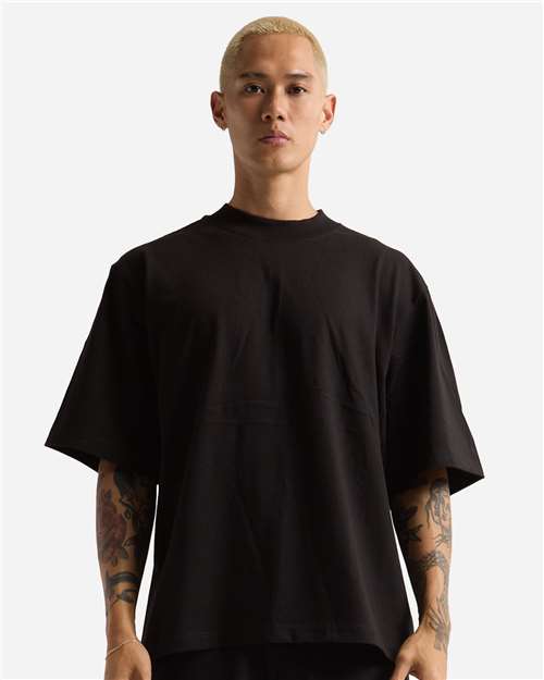 Unisex Max Heavyweight Oversized T-Shirt - Black Front