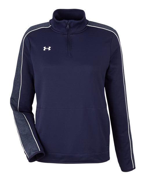 Women's Command 2.0 Quarter-Zip Pullover - Midnight Navy/ White Front