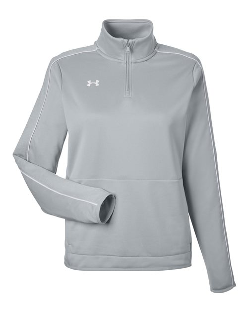 Women's Command 2.0 Quarter-Zip Pullover - Mod Grey/ White Front