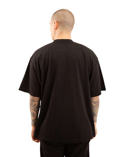 Unisex Garment-Dyed Reverse T-Shirt - Black Back
