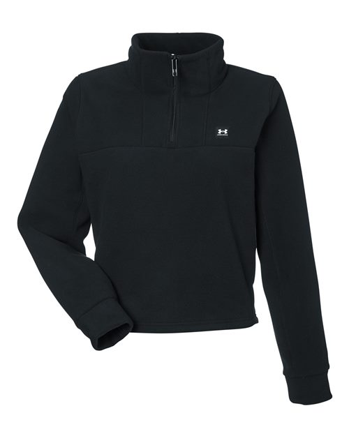 Women's Expanse Fleece Half-Zip Pullover - Black/ Black Front