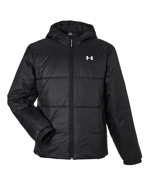 Men's LW Insulated Jacket - Black/ White Front