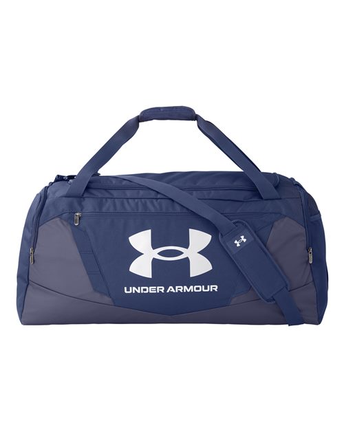 Undeniable 5.0 LG Duffel Bag - Midnight Navy/ Metallic Silver Front