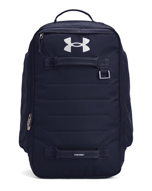 Contain Laptop Backpack 2.0 - Midnight Navy/ Metallic Silver Front