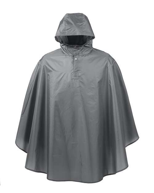 Unisex Zone Protect Packable Poncho - Sport Graphite Front