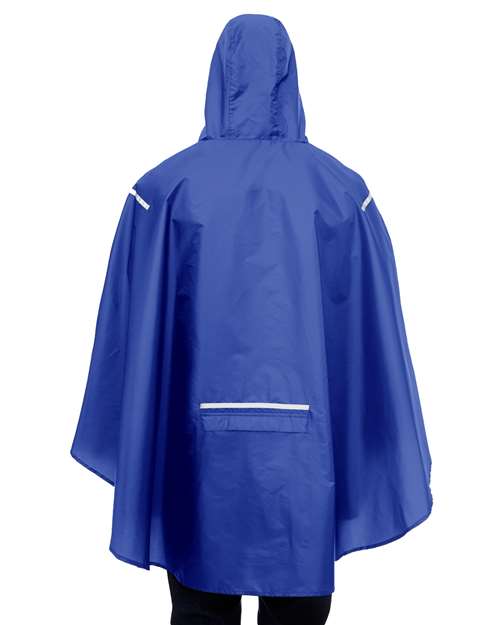 Unisex Zone Protect Packable Poncho - Sport Royal Back