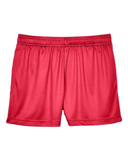 Women's Zone Performance Shorts - Sport Red Front