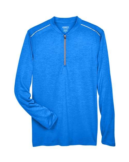 Men's Kinetic Performance Quarter-Zip Pullover - True Royal/ Carbon Front