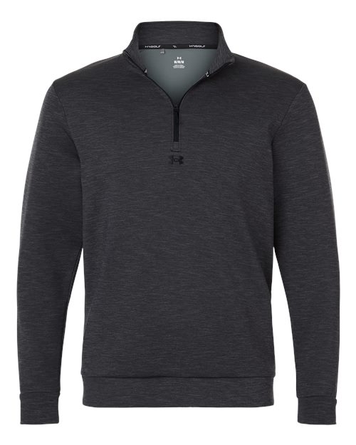 Men's Drive Midlayer Quarter-Zip Pullover - Black/ Black Front