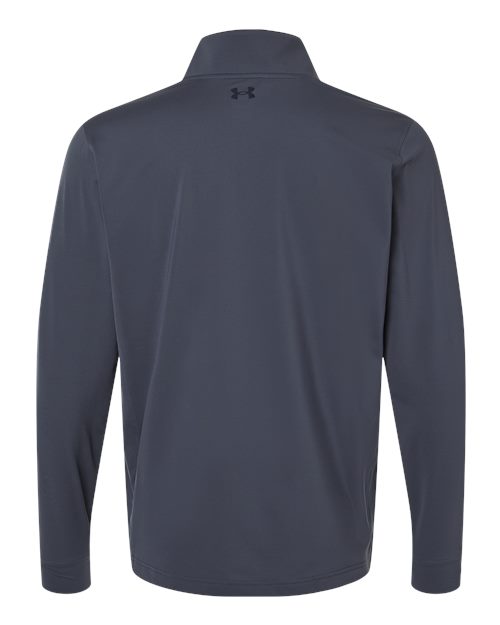 Men's Drive Quarter-Zip Pullover - Downpour Grey/ Midnight Navy Back