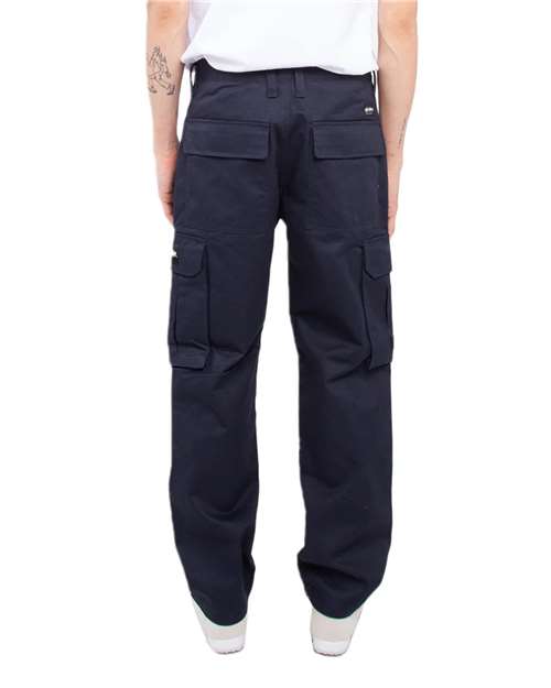 Unisex Twill Cargo Pants - Navy_38 Back